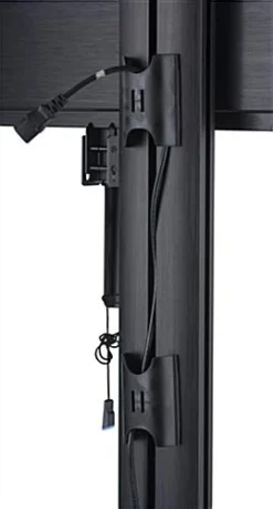 TV Stand For Floor With Flat Base, Fits 50”-110” Monitors, Tilting Bracket- Black -UZI Business Furniture Shop lpgp110b.ra5 preview