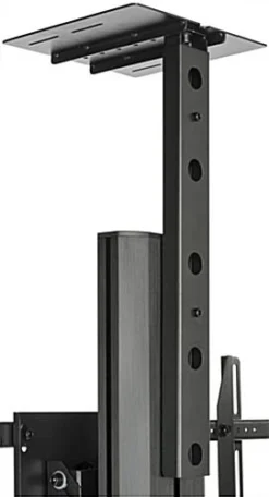 Dual TV Stand W/ Power Outlets, (2) 30 - 60" Screens, Wheels & Camera Mount – Black 17 Dual TV Stand W/ Power Outlets, (2) 30 - 60" Screens, Wheels & Camera Mount – Black -UZI Business Furniture Shop lpgp36wb2.ra7 preview