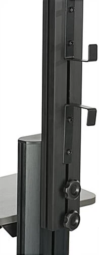 Rolling TV Stand, Fits 10-24" Screens, Power Outlets, CPU Holder & Shelf – Black 7 Rolling TV Stand, Fits 10-24" Screens, Power Outlets, CPU Holder & Shelf – Black - Image 7