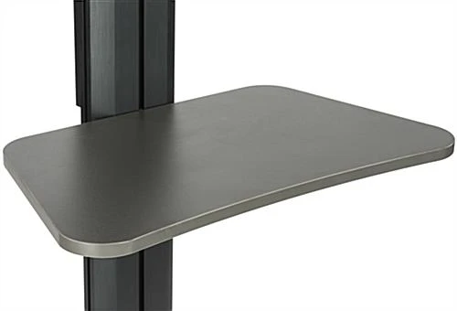 Rolling TV Stand, Fits 10-24" Screens, Power Outlets, CPU Holder & Shelf – Black 9 Rolling TV Stand, Fits 10-24" Screens, Power Outlets, CPU Holder & Shelf – Black - Image 9