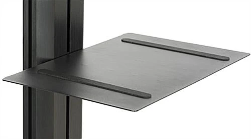 Rolling TV Stand, (2) 10-24" Screens, Power Outlets, CPU Holder & Shelf – Black 11 Rolling TV Stand, (2) 10-24" Screens, Power Outlets, CPU Holder & Shelf – Black - Image 11