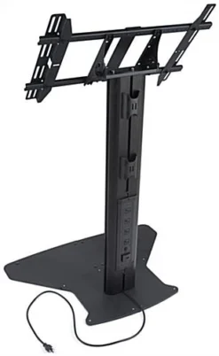 TV Stand For Floor With Flat Base, Fits 32”-55” Monitors, Tilting Bracket- Black -UZI Business Furniture Shop lpgplobb.ra2 preview