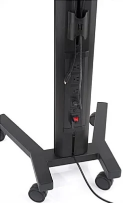 Height Adjustable Laptop Stand, Wheeled, Integrated Power Outlets- Black 10 Height Adjustable Laptop Stand, Wheeled, Integrated Power Outlets- Black -UZI Business Furniture Shop lpgpnbct1.ra3 preview
