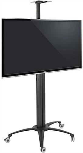 TV Stand With Portable Case, Fits Monitors 30 - 84-In, Wheels & Camera Mount – Black 3 TV Stand With Portable Case, Fits Monitors 30 - 84-In, Wheels & Camera Mount – Black - Image 3