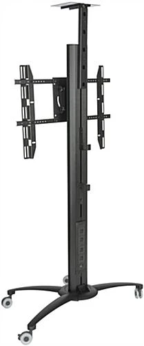 TV Stand With Portable Case, Fits Monitors 30 - 84-In, Wheels & Camera Mount – Black 4 TV Stand With Portable Case, Fits Monitors 30 - 84-In, Wheels & Camera Mount – Black - Image 4