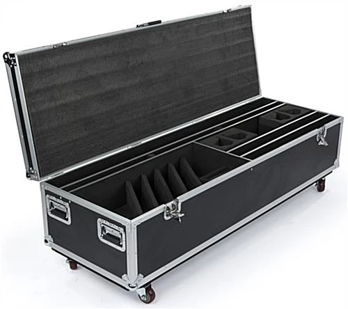 Dual TV Stand With Portable Case, Fits Monitors 30 - 60-Inch, Camera Mount – Black 6 Dual TV Stand With Portable Case, Fits Monitors 30 - 60-Inch, Camera Mount – Black - Image 6