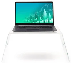 Acrylic Monitor Riser, 16.5" X 11.75" Surface, 9.5" Height – Clear -UZI Business Furniture Shop lrcac1 .ra3 preview