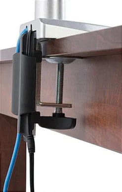 Desktop Monitor Stand With Articulating Arm, Fits 10"-32" Screen - Silver -UZI Business Furniture Shop ltgas1arm.ra4 preview