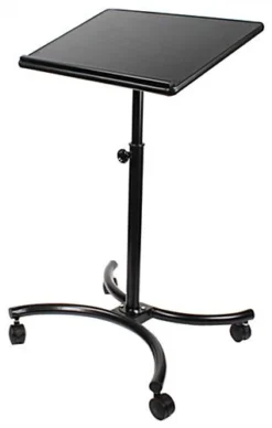 Height Adjustable Laptop Stand W/ Tilting 28" Platform - Black