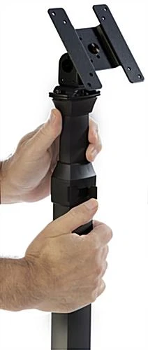 Tablet Stand With Adjustable Height, 75x75 & 100x100 VESA Pattern - Black 5 Tablet Stand With Adjustable Height, 75x75 & 100x100 VESA Pattern - Black - Image 5