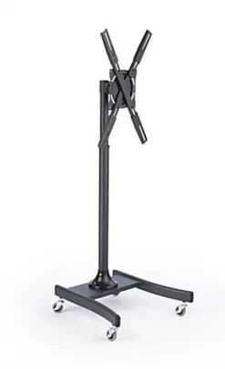 TV Stand With Wheels, Fits Monitors 32-47", Height-Adjustable – Black -UZI Business Furniture Shop mb842blk.ra3 preview