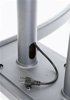 TV Stand With AV Shelf, Fits Monitors 32 To 65", Locking Wheels – Silver -UZI Business Furniture Shop mb863eslv.ra3 preview