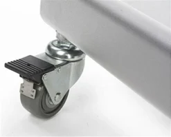 TV Stand With AV Shelf, Fits Monitors 32 To 65", Locking Wheels – Silver -UZI Business Furniture Shop mb863eslv.ra4 preview