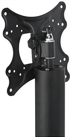 TV Stand With Shelf, Fits Monitors 32”-42”, Locking Wheels, Height Adjustable - Black 8 TV Stand With Shelf, Fits Monitors 32”-42”, Locking Wheels, Height Adjustable - Black -UZI Business Furniture Shop mbs3242blk.ra2 preview