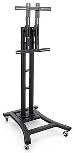 Black LED TV Stand Features 8 Height Adjustments And A Tilting Bracket 3 Black LED TV Stand Features 8 Height Adjustments And A Tilting Bracket - Image 3
