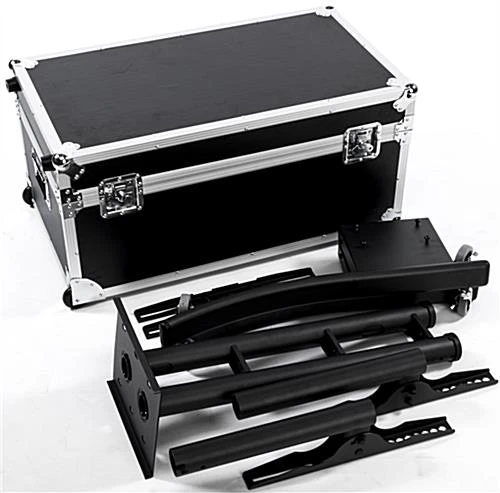 TV Stand W/ Wheels, Fits Monitors 32”-65”, Collapsible W/ Travel Case – Black 6 TV Stand W/ Wheels, Fits Monitors 32”-65”, Collapsible W/ Travel Case – Black - Image 6