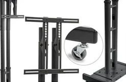 TV Stand W/ Locking Cabinet Fits Monitors 32”-65”, Collapsible W/ Carry Case – Black 13 TV Stand W/ Locking Cabinet Fits Monitors 32”-65”, Collapsible W/ Carry Case – Black -UZI Business Furniture Shop mbtvkdbkcrt.ra6 preview