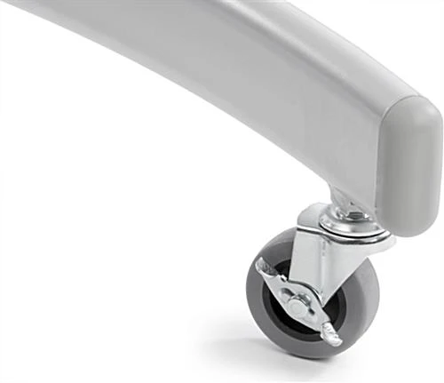 TV Stand W/ Wheels, Fits Monitors 32”-65”, Collapsible W/ Travel Case – Silver 5 TV Stand W/ Wheels, Fits Monitors 32”-65”, Collapsible W/ Travel Case – Silver - Image 5