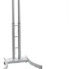 TV Stand W/ Wheels, Fits Monitors 32”-65”, Collapsible W/ Travel Case – Silver