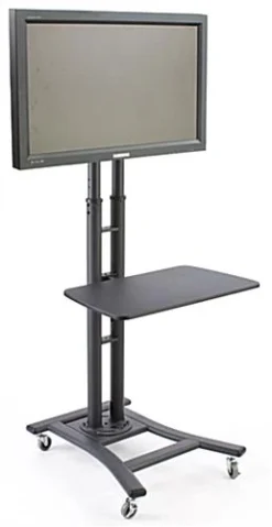 TV Stands With 28” Shelf, Fits Monitors 37” To 65", Wheels – Black -UZI Business Furniture Shop mbtvsbkbls.ra3 preview