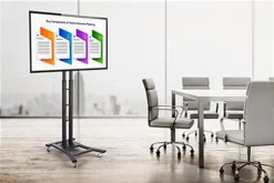 Black LED TV Stand Features 8 Height Adjustments And A Tilting Bracket 13 Black LED TV Stand Features 8 Height Adjustments And A Tilting Bracket -UZI Business Furniture Shop mbtvsbkbv2.ra3 preview