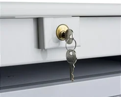 Computer Cart W/ Height Adjustable Pedal, 3 Drawers & CPU Holder - Gray -UZI Business Furniture Shop medcwst0m.ra6 preview