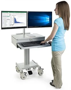 Computer Cart For (2) 15”-23" Screens, Height Adjustable, Drawers & CPU Holder – Gray 19 Computer Cart For (2) 15”-23" Screens, Height Adjustable, Drawers & CPU Holder – Gray -UZI Business Furniture Shop medcwst2m.ra9 preview