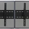 Video Wall Mount For (2) 30" - 60" TV Screens, Tilting Bracket - Black