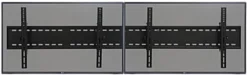 Video Wall Mount For (2) 30" - 60" TV Screens, Tilting Bracket - Black
