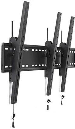 Video Wall Mount For (2) 30" - 60" TV Screens, Portrait, Tilting Bracket - Black -UZI Business Furniture Shop mnbd3060s2p.ra3 preview