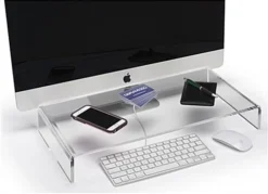 Acrylic Monitor Stand With Keyboard Storage Space -UZI Business Furniture Shop mrcur1c.ra2 preview