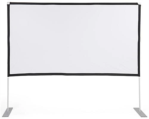 88 X 78 Projector Screen W/ Outdoor Stand & Ground Stakes, 100 In. Diagonal - White 2 88 X 78 Projector Screen W/ Outdoor Stand & Ground Stakes, 100 In. Diagonal - White - Image 2