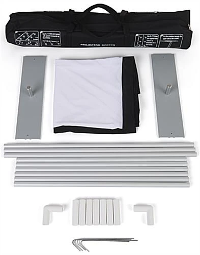 88 X 78 Projector Screen W/ Outdoor Stand & Ground Stakes, 100 In. Diagonal - White 4 88 X 78 Projector Screen W/ Outdoor Stand & Ground Stakes, 100 In. Diagonal - White - Image 4