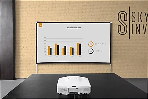 88 X 78 Projector Screen W/ Outdoor Stand & Ground Stakes, 100 In. Diagonal - White 7 88 X 78 Projector Screen W/ Outdoor Stand & Ground Stakes, 100 In. Diagonal - White - Image 7