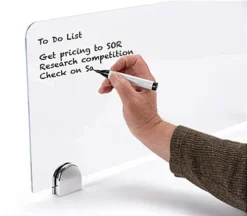 12 X 30 Divider Panel, Acrylic, Dry Erase, Permanent Mounting – Clear 7 12 X 30 Divider Panel, Acrylic, Dry Erase, Permanent Mounting – Clear -UZI Business Furniture Shop privwb1230.ra2 preview