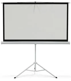 63 X 36 Projector Screen With Tripod Stand, 72-inch Retractable Screen - Black -UZI Business Furniture Shop prstri72.ra3 preview