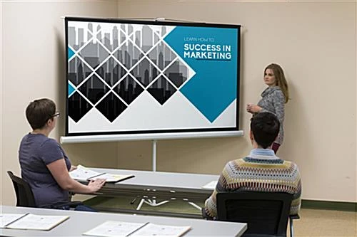 79 X 45 Projector Screen With Tripod Stand, 90-inch Retractable Screen - Black 11 79 X 45 Projector Screen With Tripod Stand, 90-inch Retractable Screen - Black - Image 11