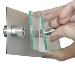 Workshop Series 8 X 2 Door Sign W/ Acrylic Plates, Standoffs & Film Sheets – Silver -UZI Business Furniture Shop rsign82md.ra4 preview