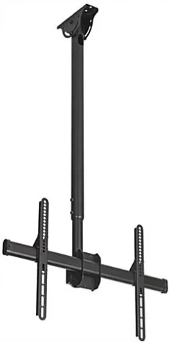 Ceiling TV Mount For Monitors 37"-70”, 360° Rotation, Tilt, Adjustable Height - Black -UZI Business Furniture Shop slc3770lbk.ra10 preview