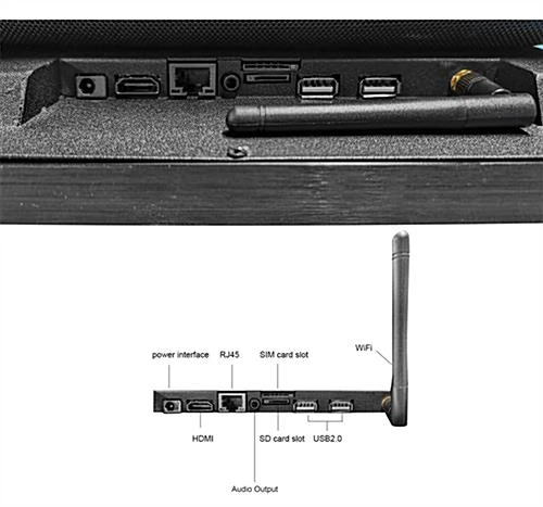 21.5" Digital Backpack With LCD Screen, Android 7.1 OS - Black 8 21.5" Digital Backpack With LCD Screen, Android 7.1 OS - Black - Image 8