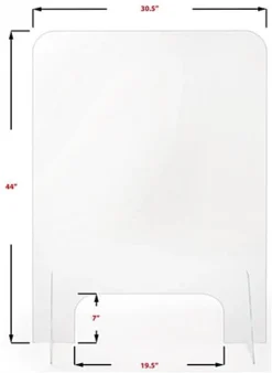 Countertop Sneeze Shield, Polycarbonate, Vertical Orientation - Clear 7 Countertop Sneeze Shield, Polycarbonate, Vertical Orientation - Clear -UZI Business Furniture Shop smsdascb.ra3 preview