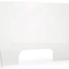 Countertop Sneeze Shield, Acrylic, Horizontal Orientation - Clear