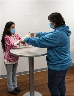 Countertop Sneeze Shield With Arm Openings, Acrylic, Three Panels - Clear 7 Countertop Sneeze Shield With Arm Openings, Acrylic, Three Panels - Clear -UZI Business Furniture Shop smsdats1.ra3 preview