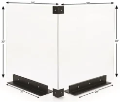 Corner Countertop Sneeze Shield, Polycarbonate, 2 Panels - Clear 10 Corner Countertop Sneeze Shield, Polycarbonate, 2 Panels - Clear -UZI Business Furniture Shop smsdhdpmcs.dims .ra5 preview