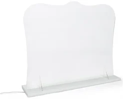 32" X 27" Acrylic Barrier W/ Color Changing LED Lights, Countertop Design - Clear 13 32" X 27" Acrylic Barrier W/ Color Changing LED Lights, Countertop Design - Clear -UZI Business Furniture Shop smsdledab1.ra2 preview