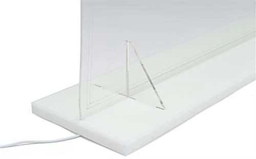 32" X 27" Acrylic Barrier W/ Color Changing LED Lights, Countertop Design - Clear 9 32" X 27" Acrylic Barrier W/ Color Changing LED Lights, Countertop Design - Clear - Image 9