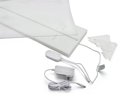 32" X 27" Acrylic Barrier W/ Color Changing LED Lights, Countertop Design - Clear 11 32" X 27" Acrylic Barrier W/ Color Changing LED Lights, Countertop Design - Clear - Image 11