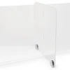 44"L X 22"W X 20"H Multi-Section Acrylic Table Divider- Clear