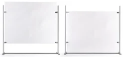 Countertop Sneeze Shield, Acrylic W/ Metal Frame, Adjustable Design - Clear -UZI Business Furniture Shop smsdsamb1.ra2 preview