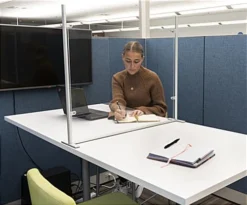 Countertop Sneeze Shield, Acrylic W/ Metal Frame, Adjustable Design - Clear -UZI Business Furniture Shop smsdsamb1.ra7 preview